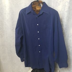 Tommy Hilfiger all cotton dark blue button up